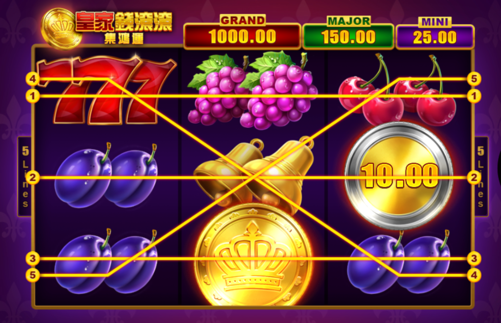 BNG電子－皇家錢滾滾-集鴻運遊戲介紹